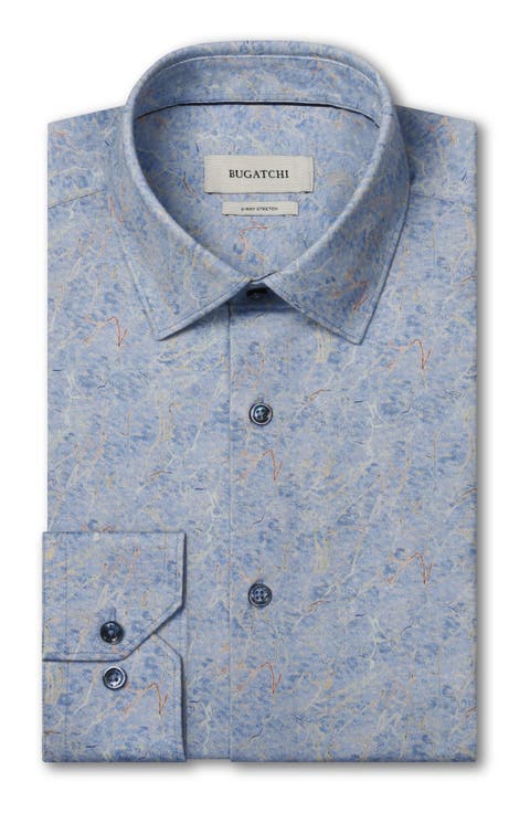 James OoohCotton® Abstract Print Button-Up Shirt
