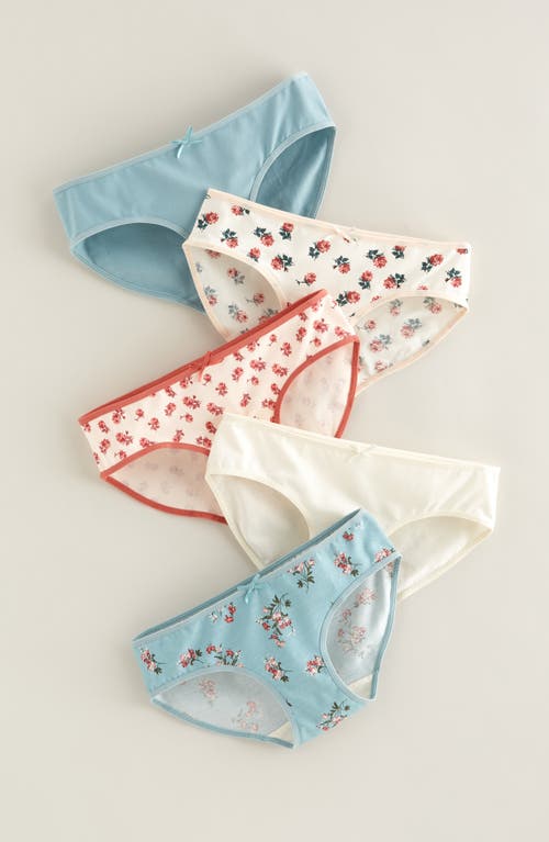 Nordstrom Kids' Assorted 5-pack Hipster Briefs In Multi