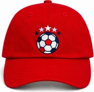 Bits & Bows USA Soccer Bow Baseball Hat