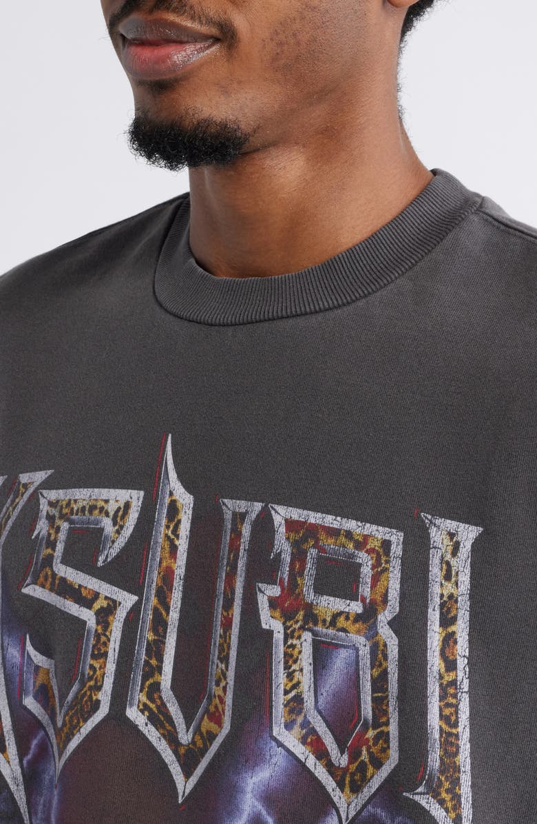 Ksubi Kingdom Slash Sleeveless Cotton Graphic Sweatshirt, Alternate, color, 