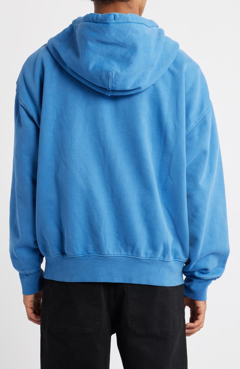 Vans Oversize Fleece Zip Hoodie, Alternate, color, True Blue