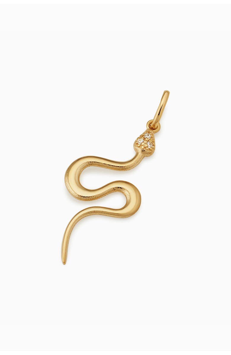 Oradina 14K Gold Snake Charmer Pendant Charm, Alternate, color, Yellow Gold