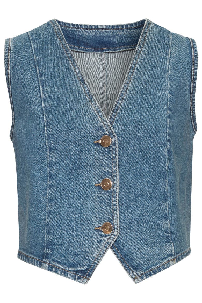Denim Vest, Alternate, color, Blue Wash