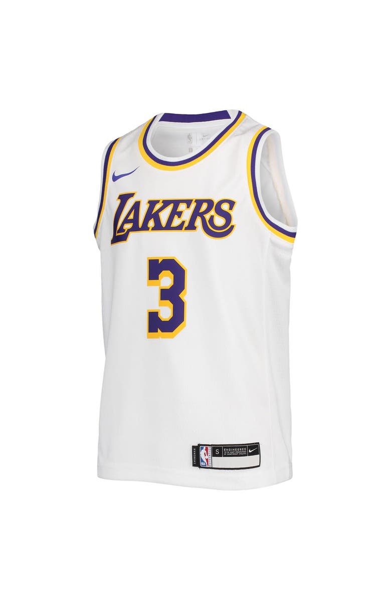 Nike Youth Nike Anthony Davis White Los Angeles Lakers 2020/21 Swingman Jersey - Association Edition, Alternate, color,