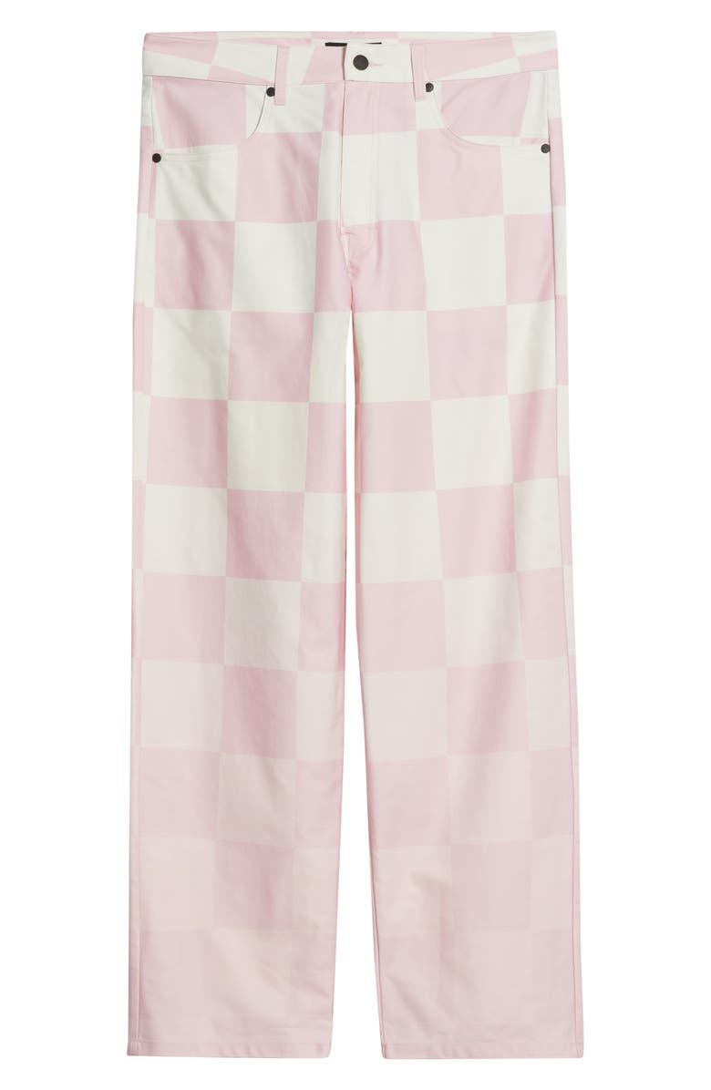 SANTO STUDIO Palermo Milano Checkerboard Pants, Alternate, color, Gratitude Pink