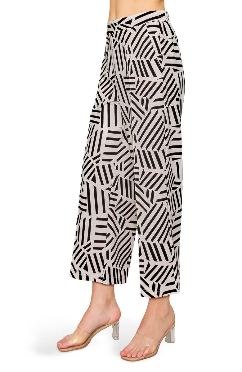 MELLODAY Geometric Pull-On Pants, Alternate, color,