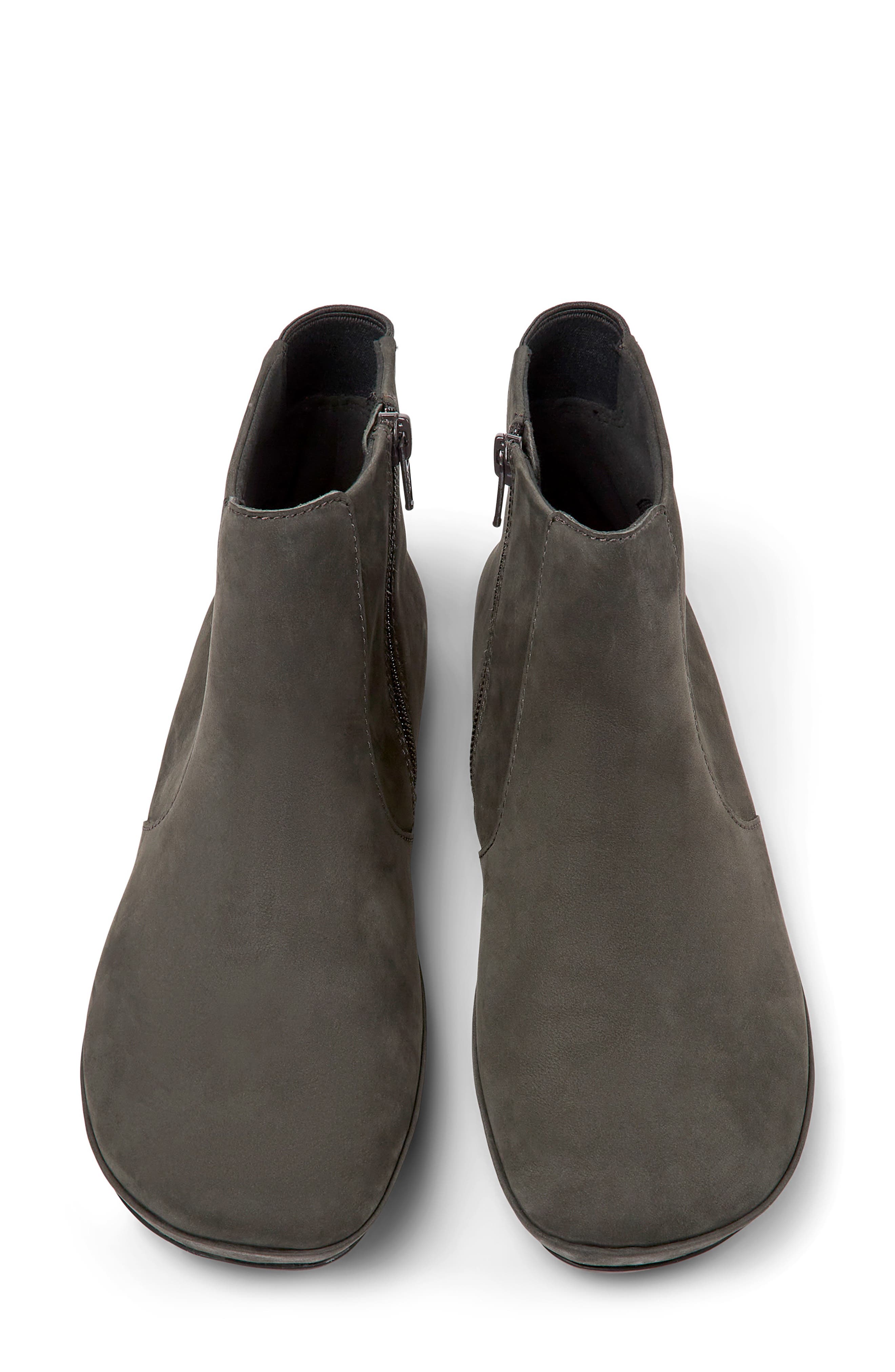 Right Nina Bootie, Alternate, color, DARK GRAY
