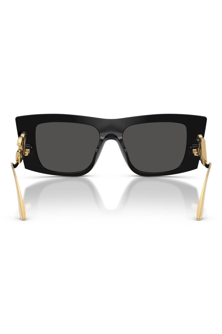 51mm Cat Eye Sunglasses, Alternate, color, BLACK/ DARK GREY
