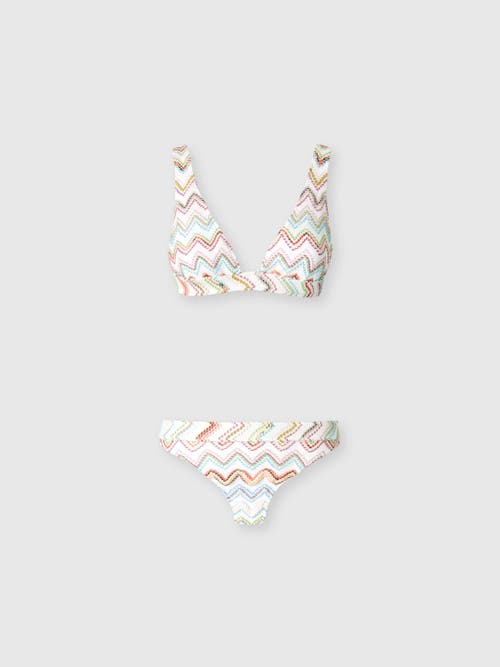 Missoni Zigzag-pattern Bikini In Multicoloured