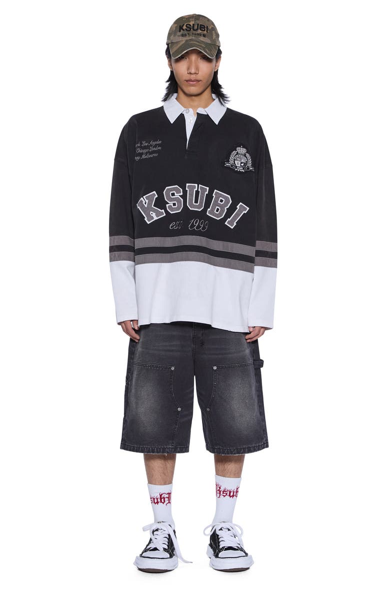 Ksubi Duke Rugby Jersey, Alternate, color, Black