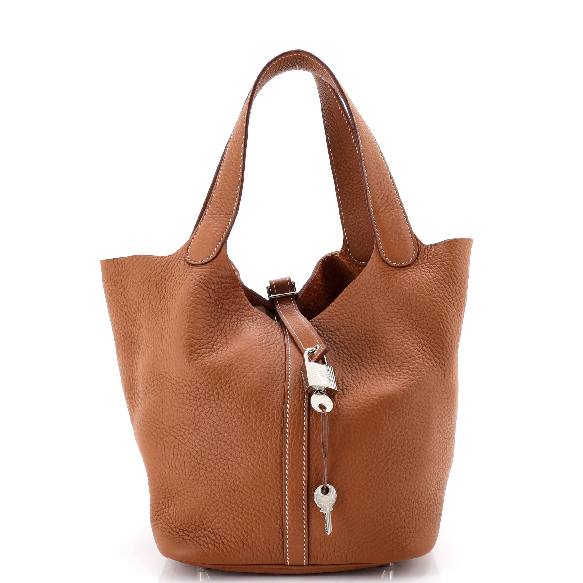 Pre-Owned Hermes Picotin Lock Bag Clemence MM, Main, color, 