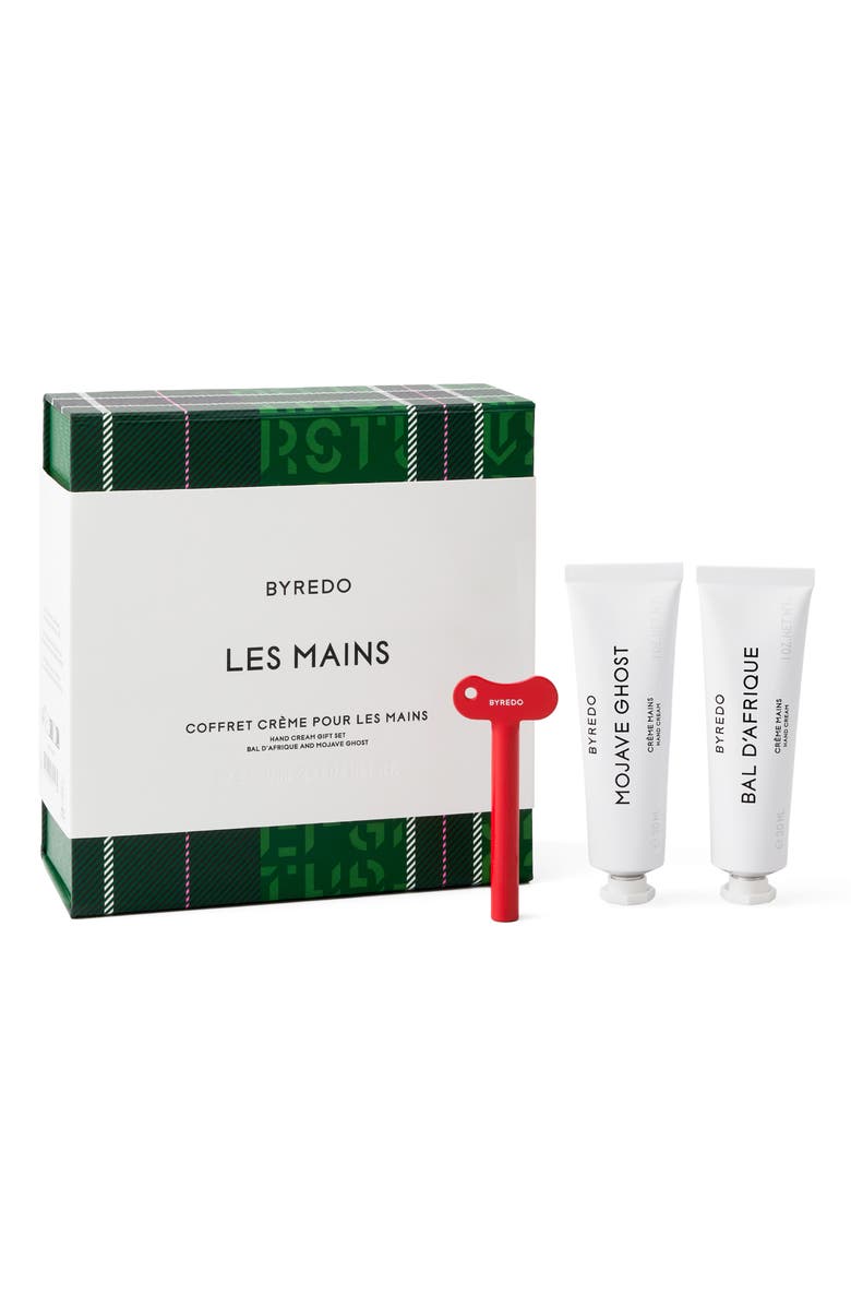 BYREDO Les Mains Hand Cream Gift Set Bal d'Afrique & Mojave Ghost, Main, color, 