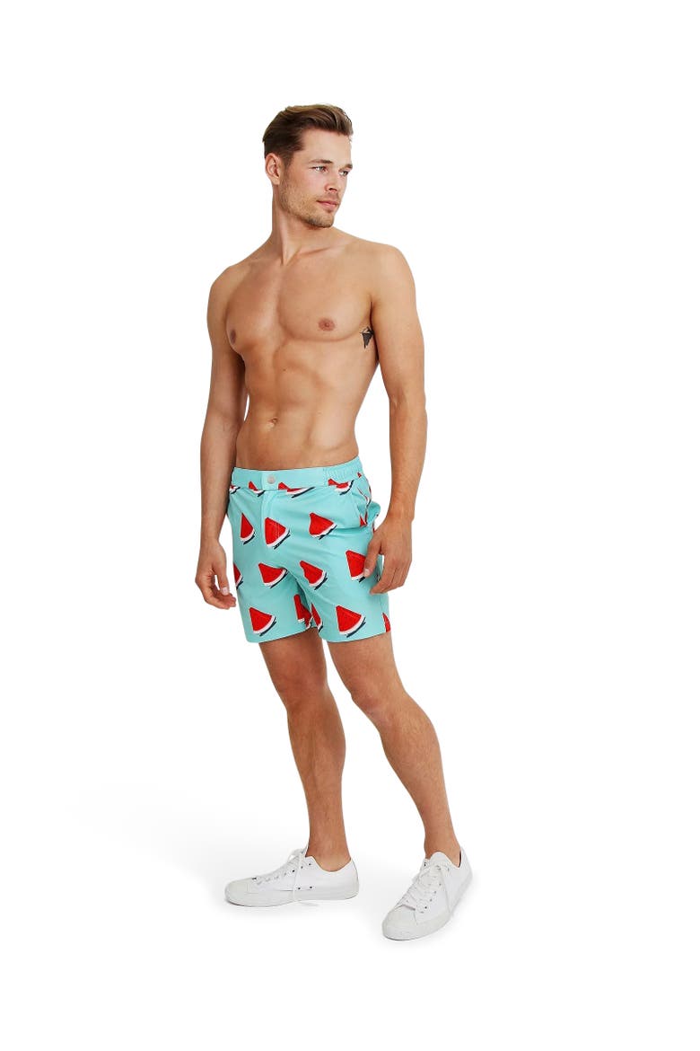 Men's Swim Shorts, Alternate, color, Aqua