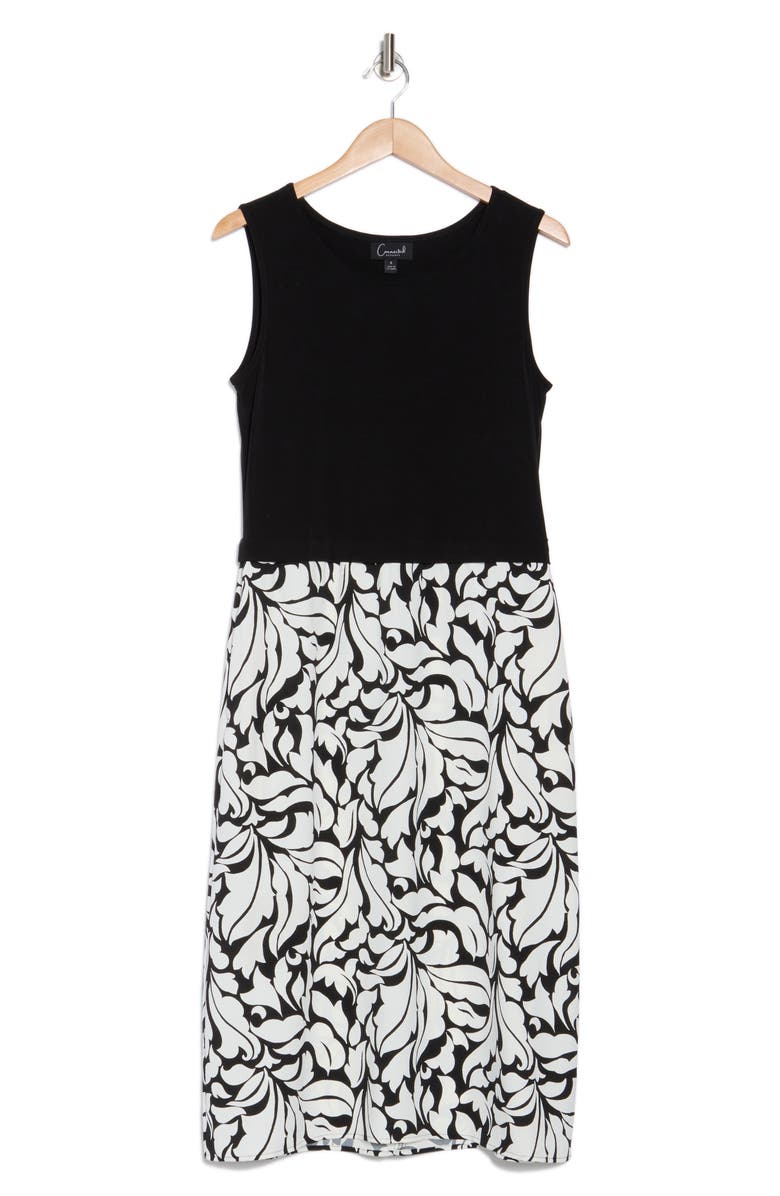 Connected Apparel Mixed Media Dress, Alternate, color, 