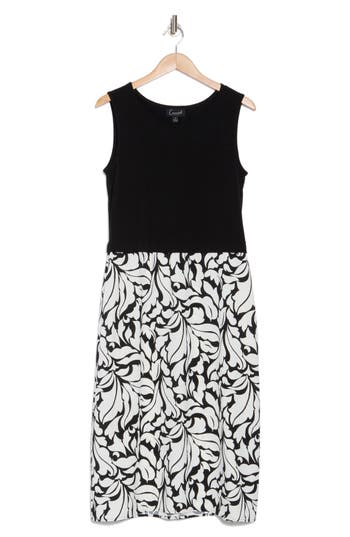 Connected Apparel Mixed Media Dress