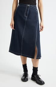 3.1 Phillip Lim Asymmetric Denim Skirt