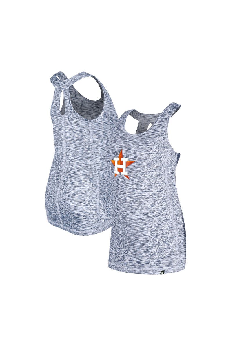 New Era Women's New Era Navy Houston Astros Space Dye Keyhole Back Tank Top, Main, color, Navy