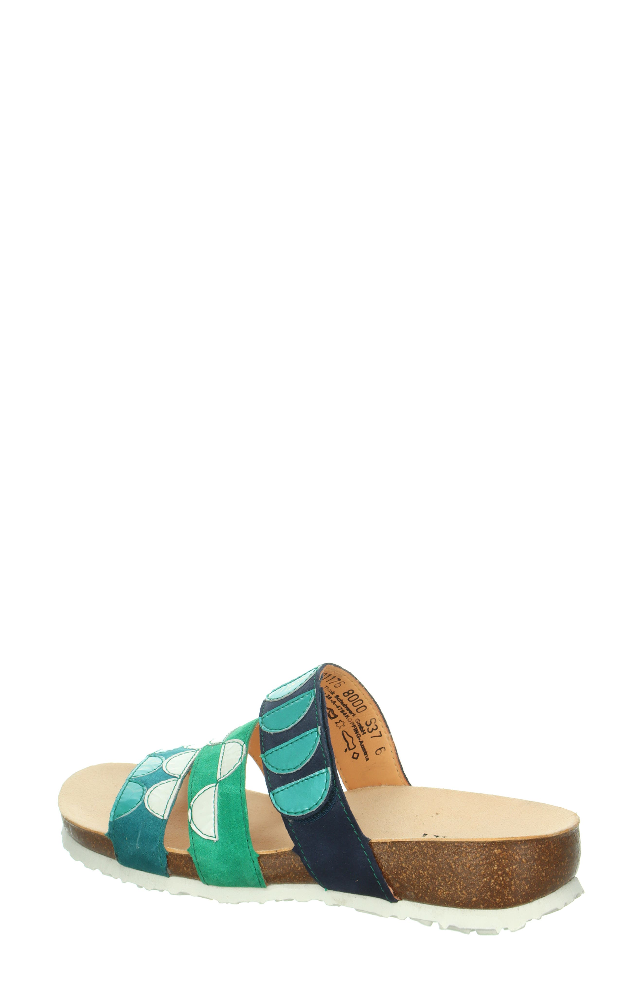Julia Slide Sandal, Alternate, color, NAVY/ KOMBI