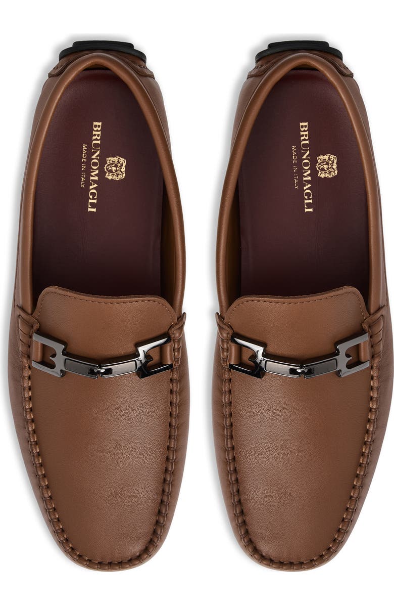 Bruno Magli Taso Bit Driving Loafer, Alternate, color, Cognac Leather
