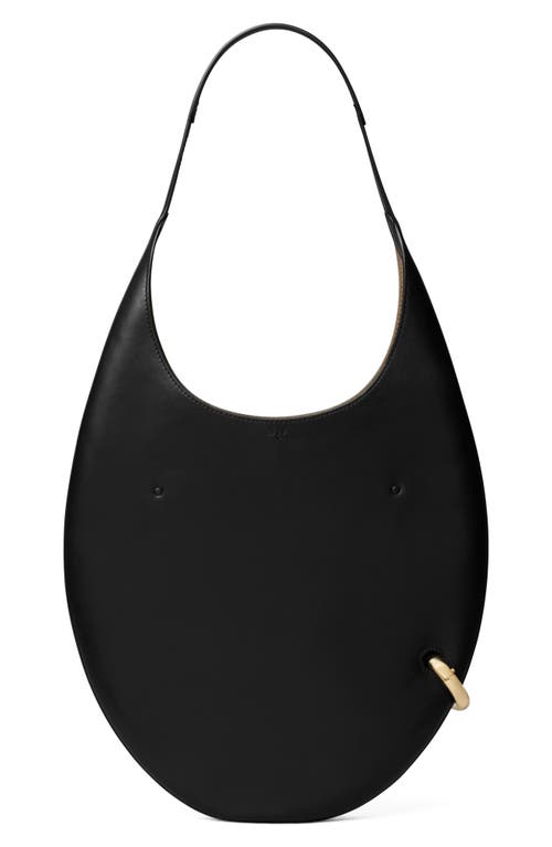 Tory Burch Pierced Shoulder Bag In Black