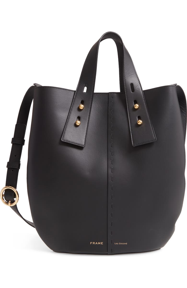 FRAME Medium Les Second Vase Leather Shoulder Bag, Main, color,