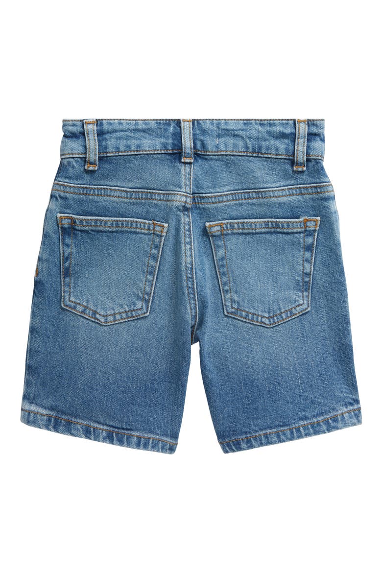 Kids' Stretch Denim Shorts, Alternate, color, MID DENIM