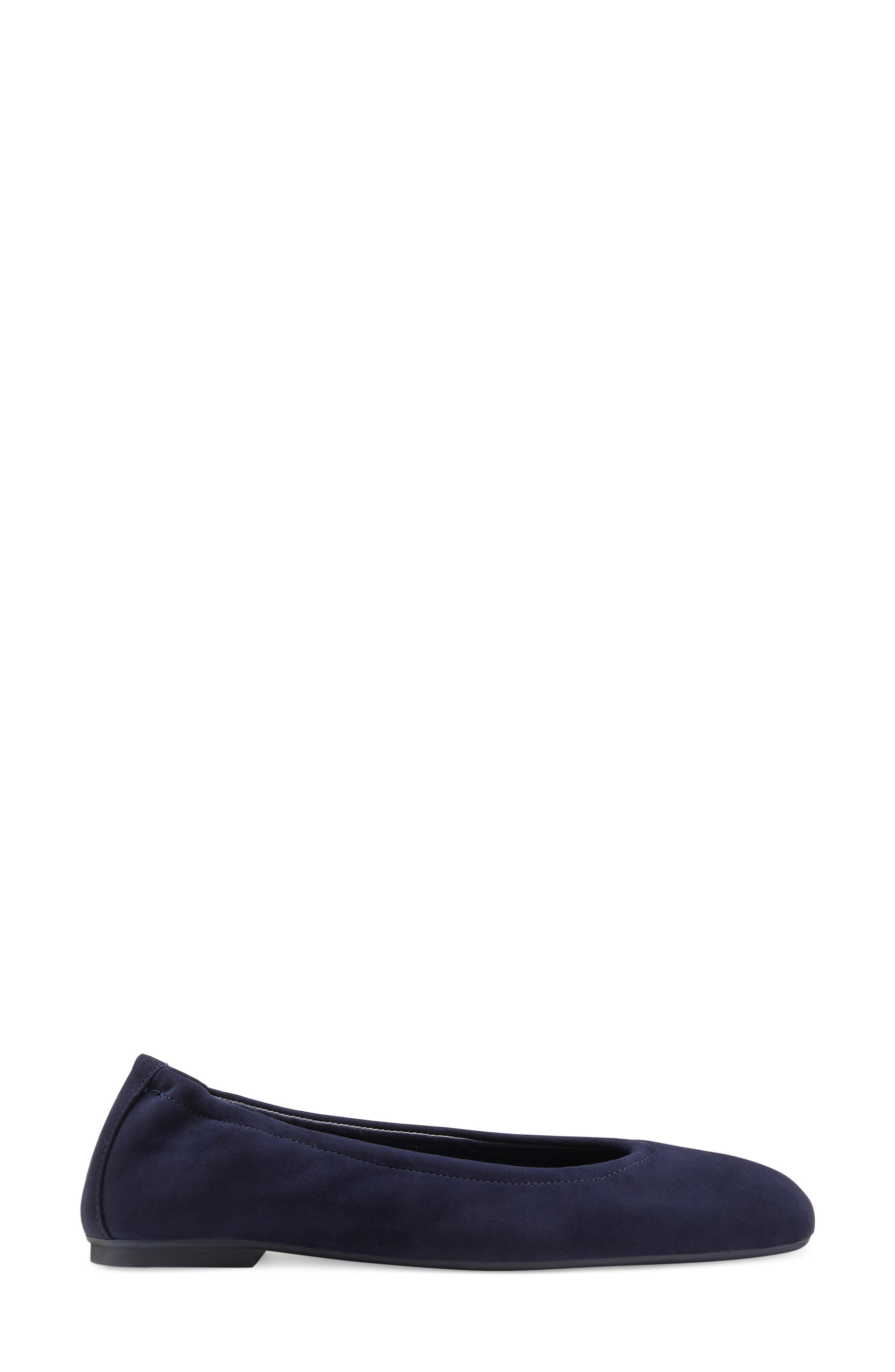 Leather Ballet Flat, Alternate, color, NICE BLUE