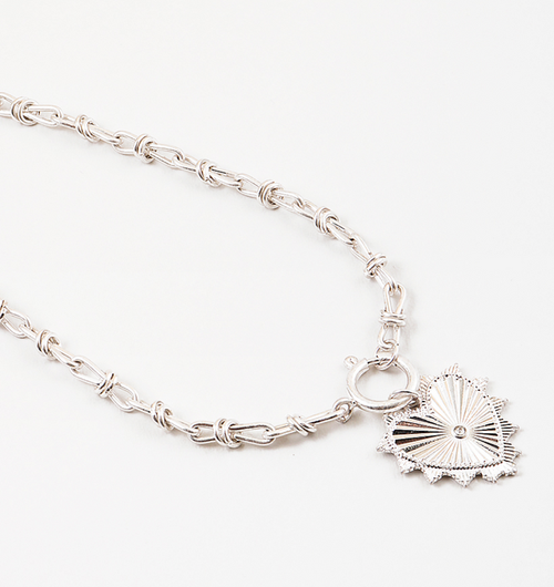 Erin Mcdermott Jewelry Love And Luck Necklace In Silver
