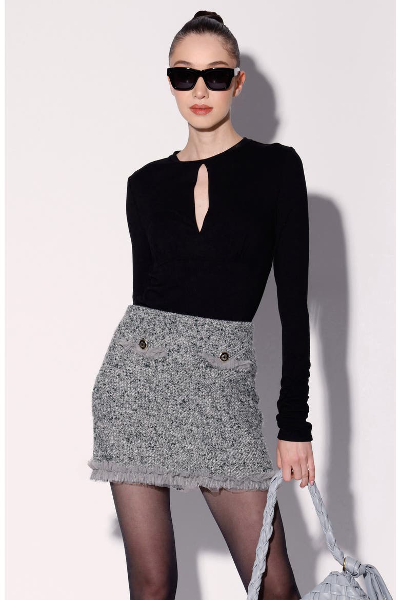 Reba Woven Miniskirt, Alternate, color, JUNO TWEED