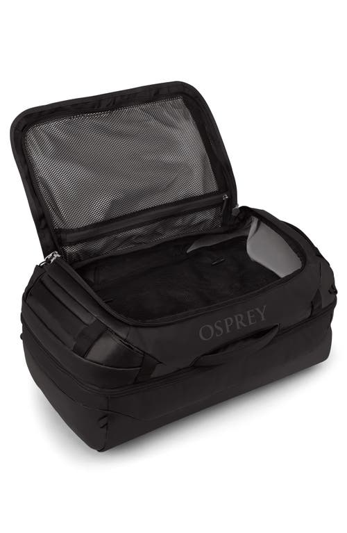 Osprey Transporter 44-liter Squffel Duffle Luggage In Raven Black/black