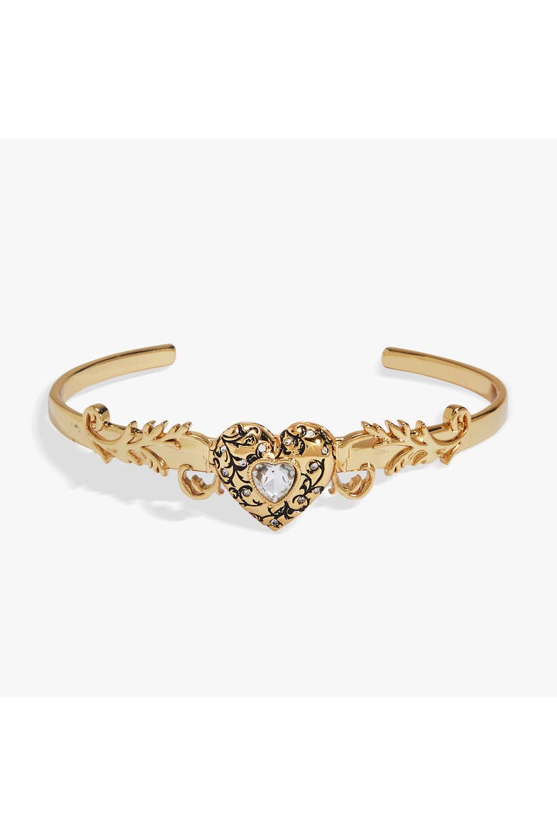 The Twilight Saga Bella & Edward Locket Cuff, Main, color, Gold