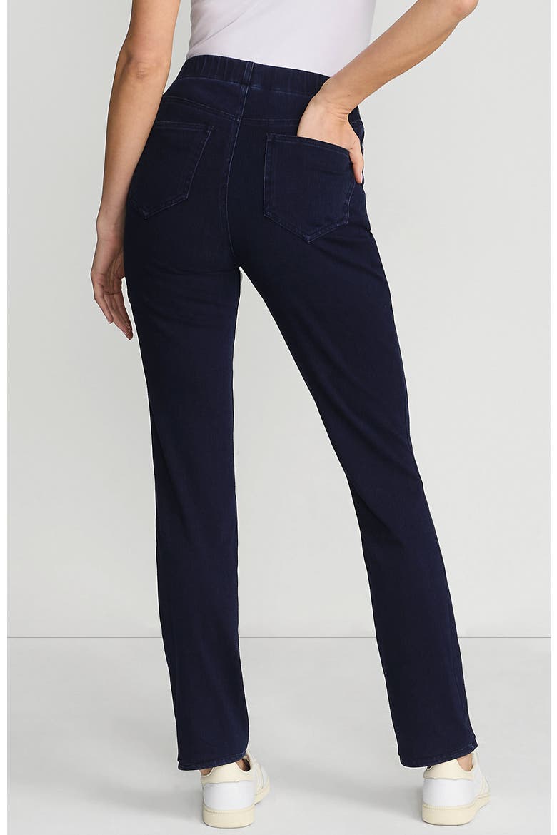 Starfish High Rise Knit Denim Straight Jeans, Alternate, color, Dark Indigo