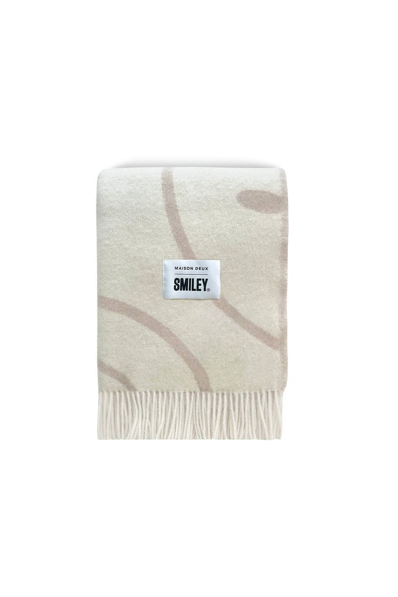 Smiley Blanket, Main, color, Open White