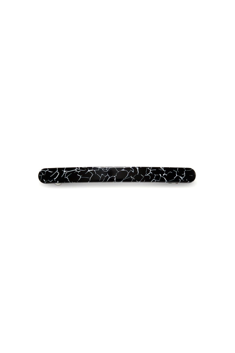 Slim Paris Barrette, Main, color, Black Marble