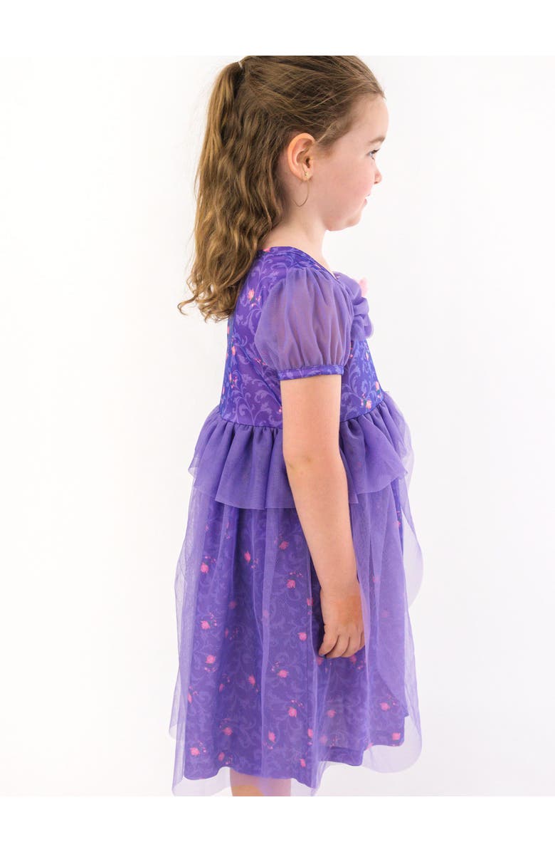 RuffleButts Princess Dress-Up Puff Sleeve Nightgown, Alternate, color, Royal Purple Princess