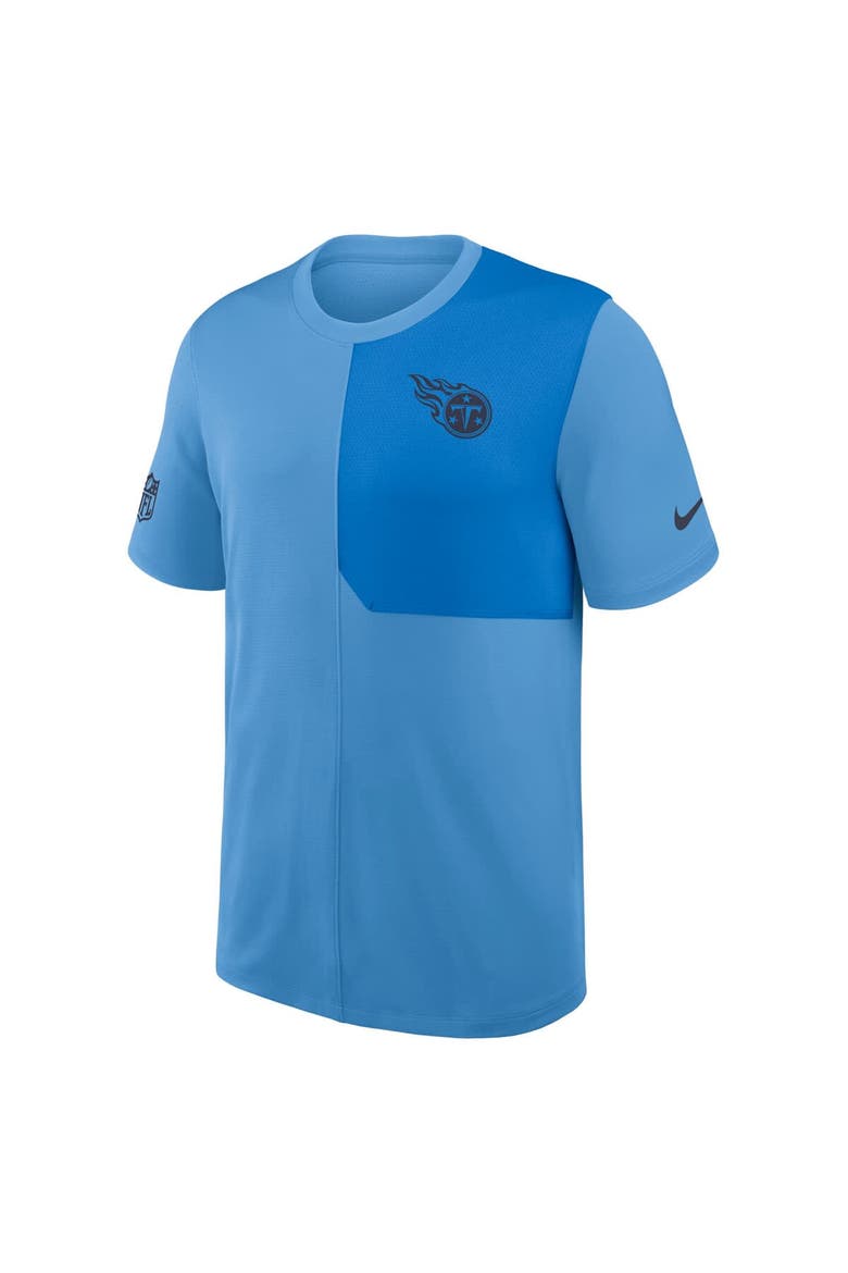 Men's Nike Light Blue Tennessee Titans Sideline UV Performance Coach Shirt, Alternate, color, Light Blue