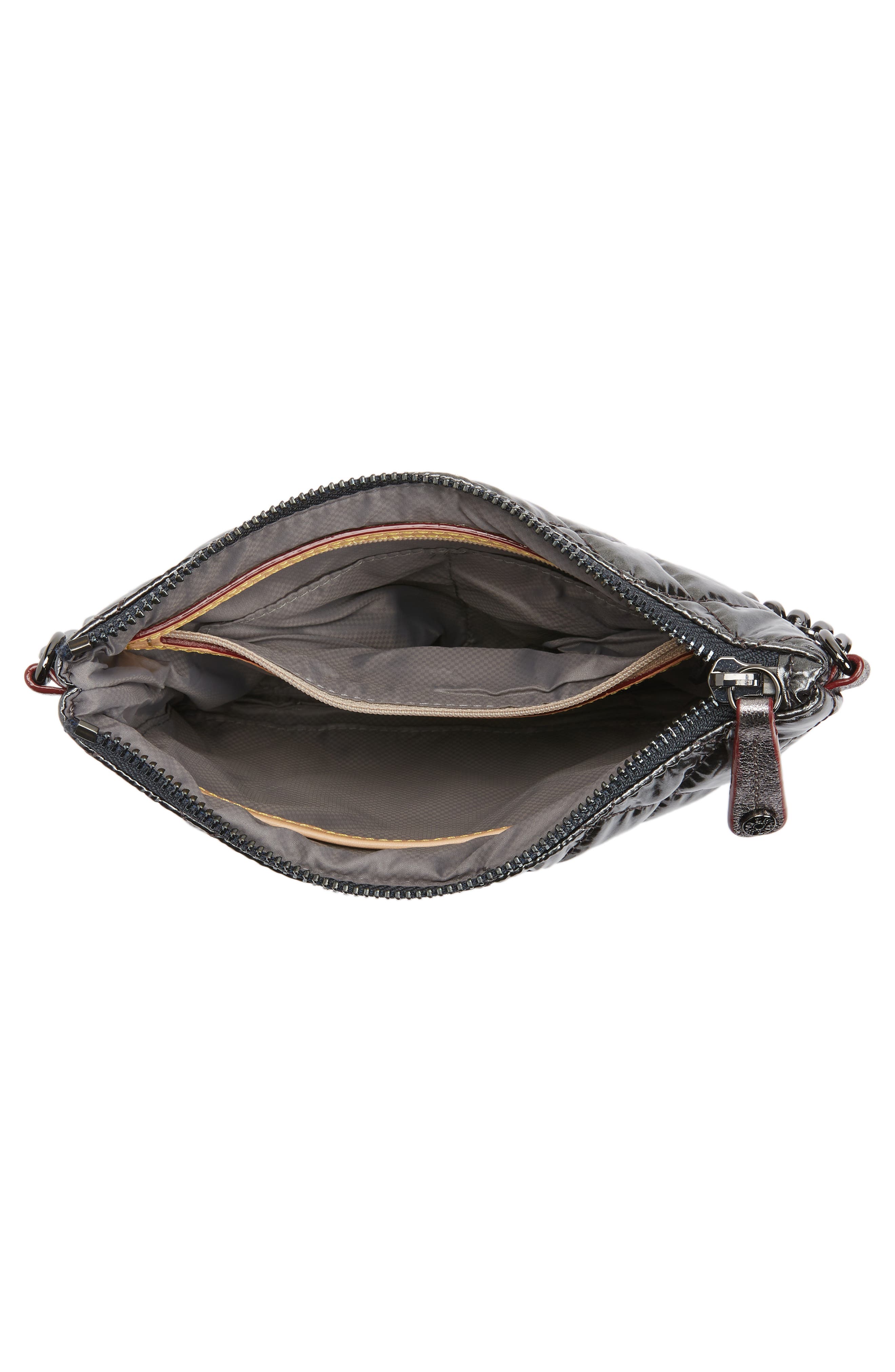 Ruby Quilted Crossbody Bag, Alternate, color, ANTHRACITE METALLIC LACQUER