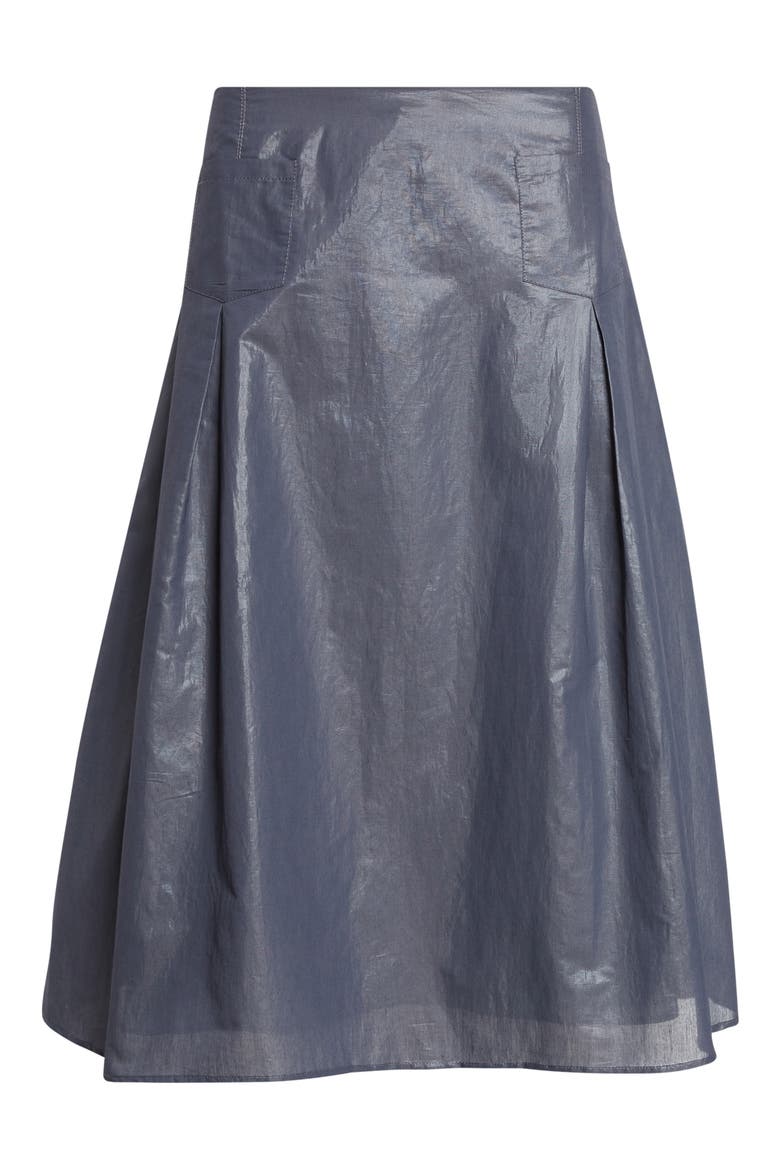 Dimi Organic Cotton Blend A-Line Skirt, Alternate, color, NAVY