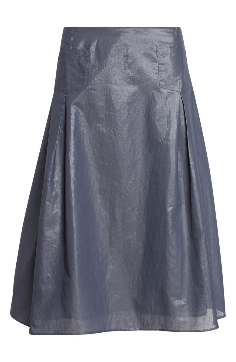 Paloma Wool Dimi Organic Cotton Blend A-Line Skirt, Main, color, Navy