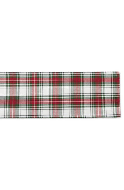Design Imports Christmas Plaid Cotton Table Runner In Multi