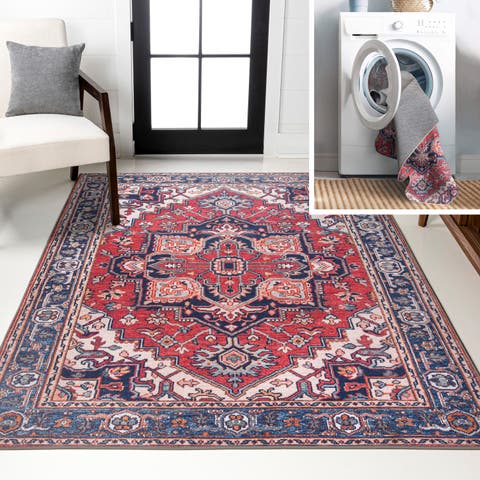 Cirali Ornate Large Medallion Machine-Washable Area Rug