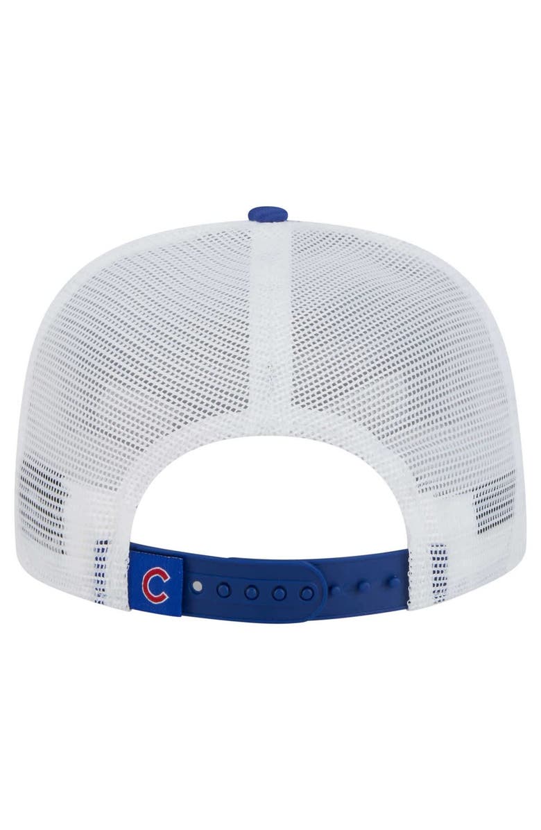 New Era Men's New Era Royal Chicago Cubs 9FIFTY A-Frame Trucker Snapback Hat, Alternate, color, Royal