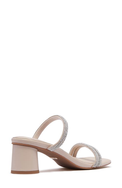Frankie4 Robbie Crystal Embellished Slide Sandal In Multi