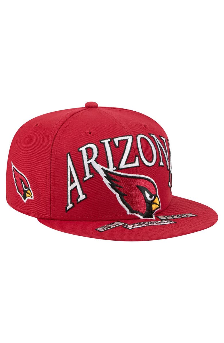 New Era Men's New Era Cardinal Arizona Cardinals Oversized 59FIFTY Fitted Hat, Main, color, Cardinal