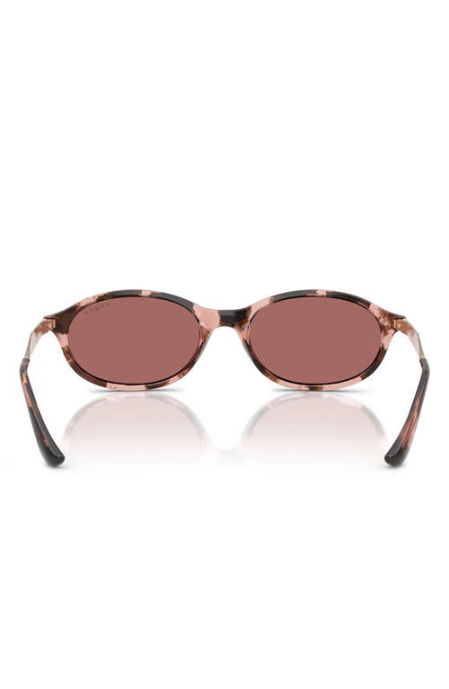 Vogue 52mm Oval Sunglasses In Dark Violet