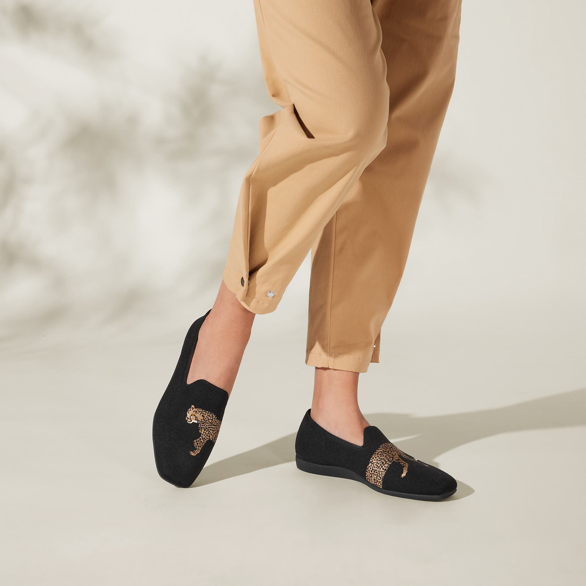 VIVAIA Water-Repellent Square-Toe Loafers, Alternate, color, 
