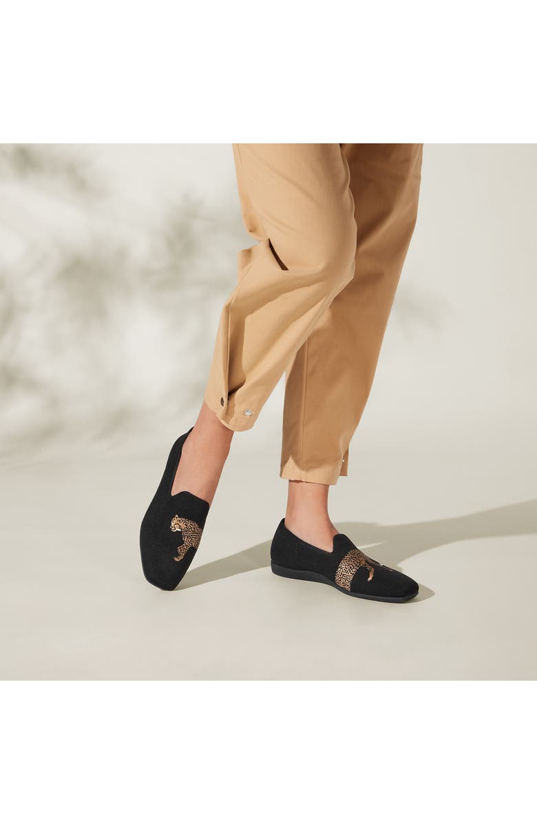 VIVAIA Water-Repellent Square-Toe Loafers, Alternate, color,