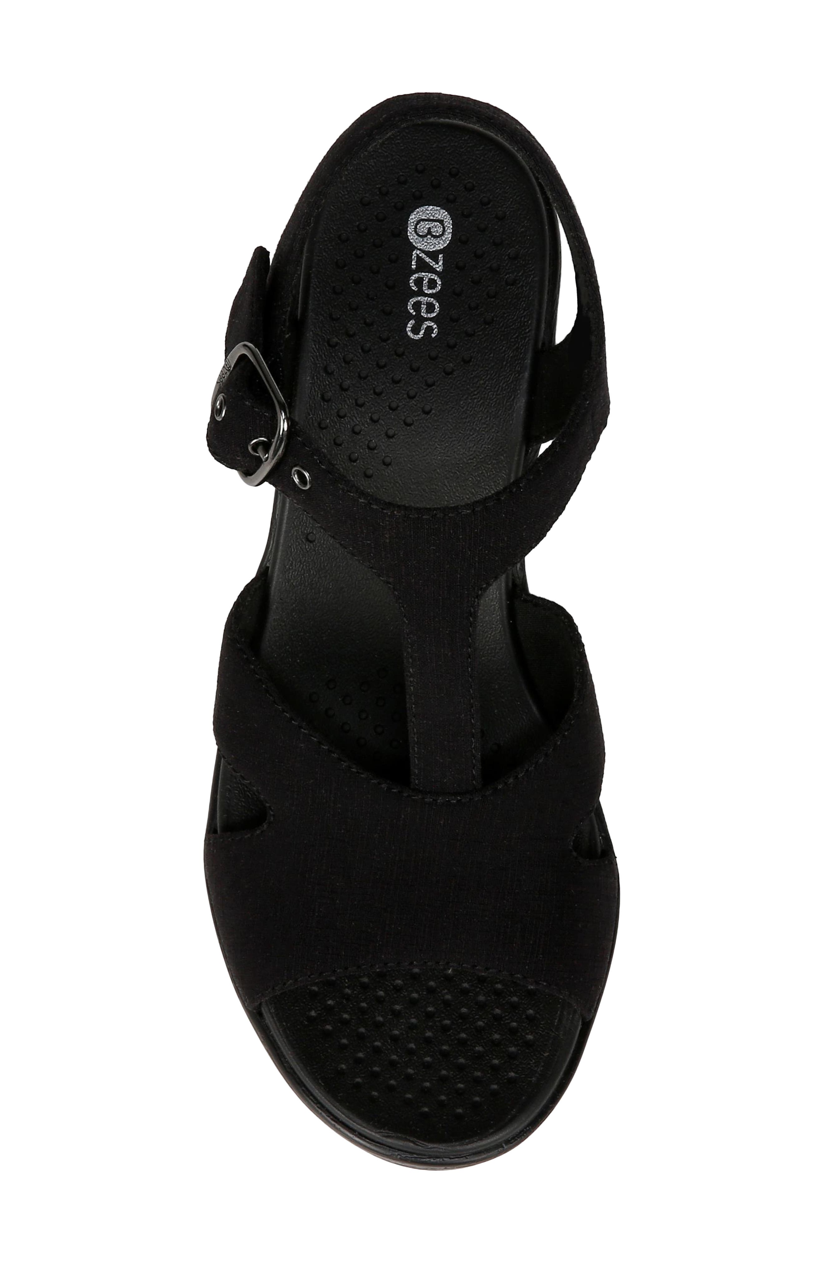 LifeStride Everly Machine Washable Block Heel Sandal, Alternate, color, Black Denim