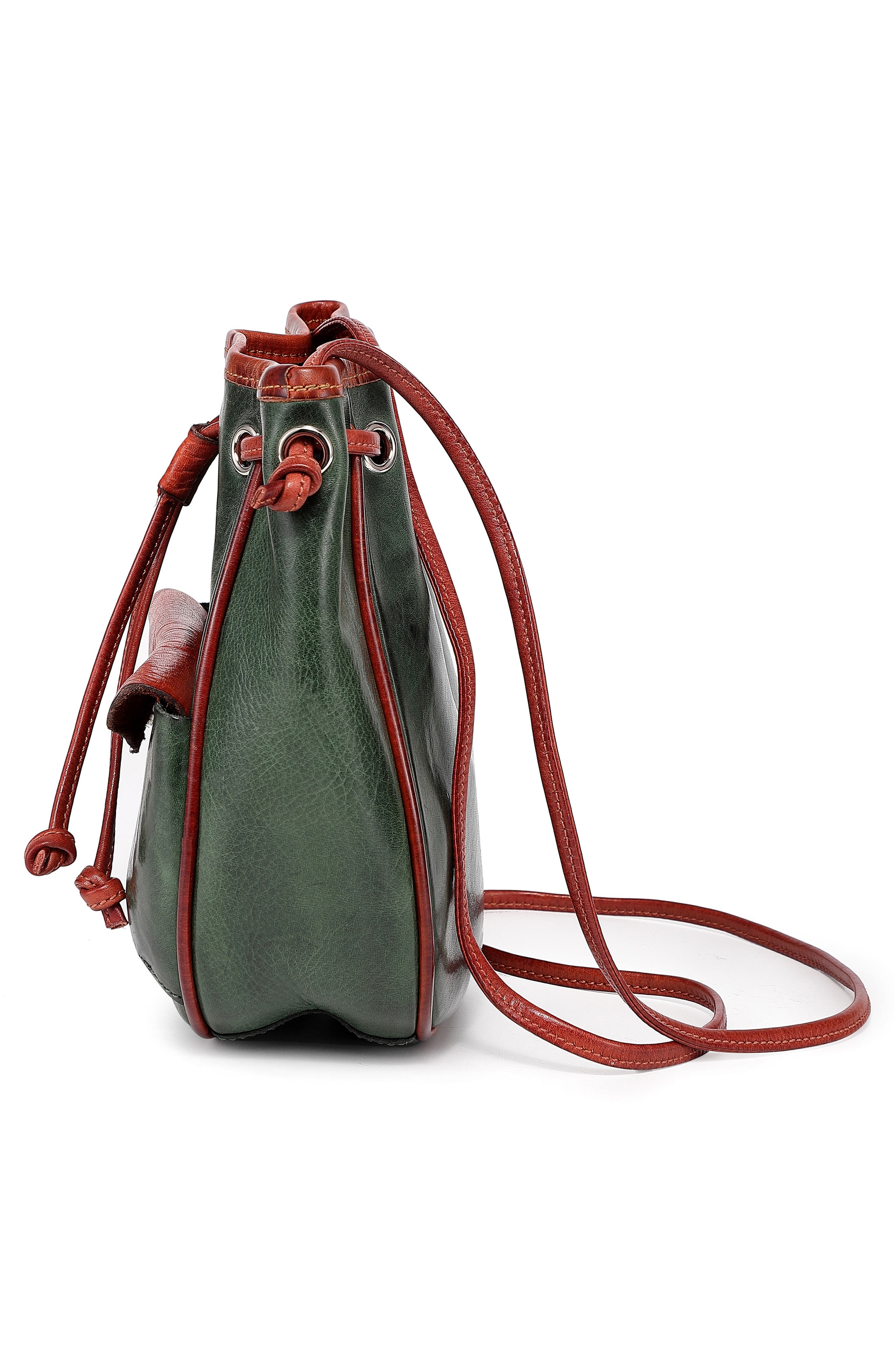 Snapper Crossbody Bucket Bag, Alternate, color, GREEN