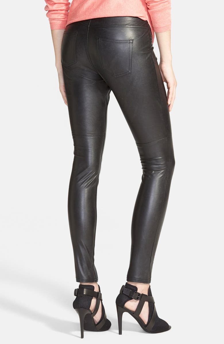 Hue Faux Leather Leggings, Alternate, color,